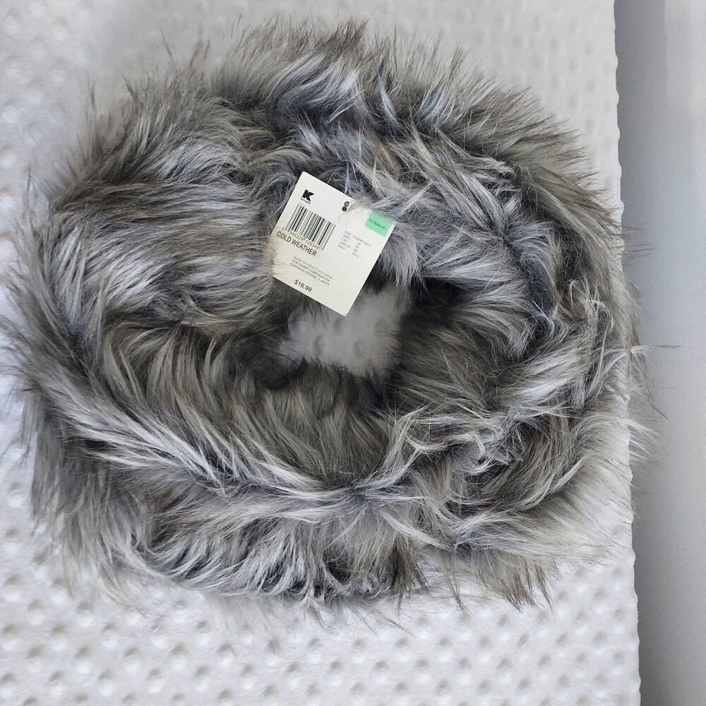 Vintage Jaclyn Smith Fur Scarf NWT Faux Infinity Mob Wife Fuzzy Neck Accessories